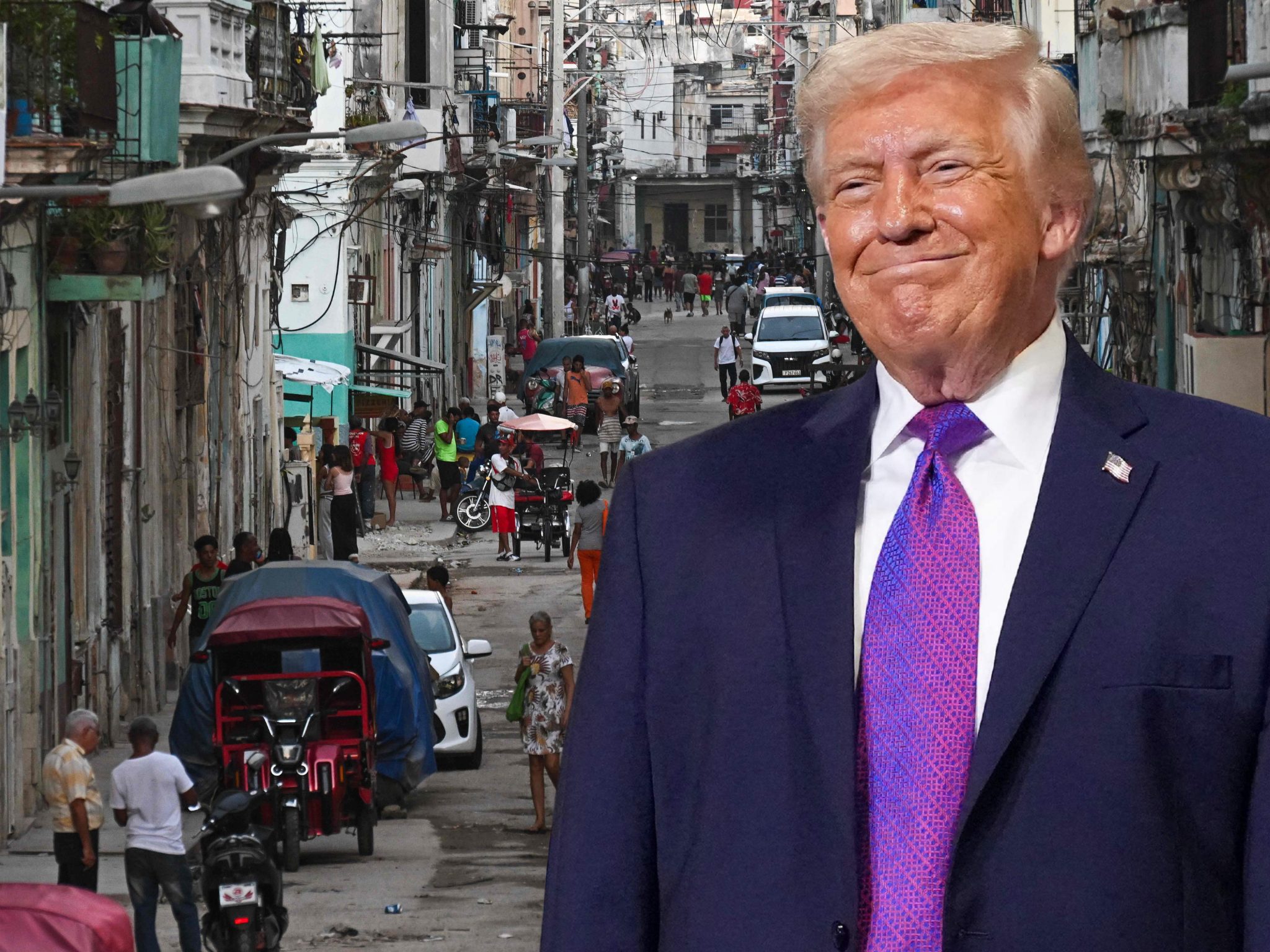 Donald Trump spricht von einer möglichen "Übernahme" Kubas.