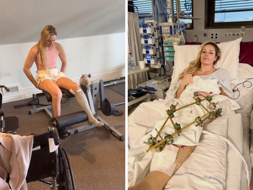 Nur 25 Tage nach ihrem Horror-Sturz trainiert Lindsey Vonn wieder.