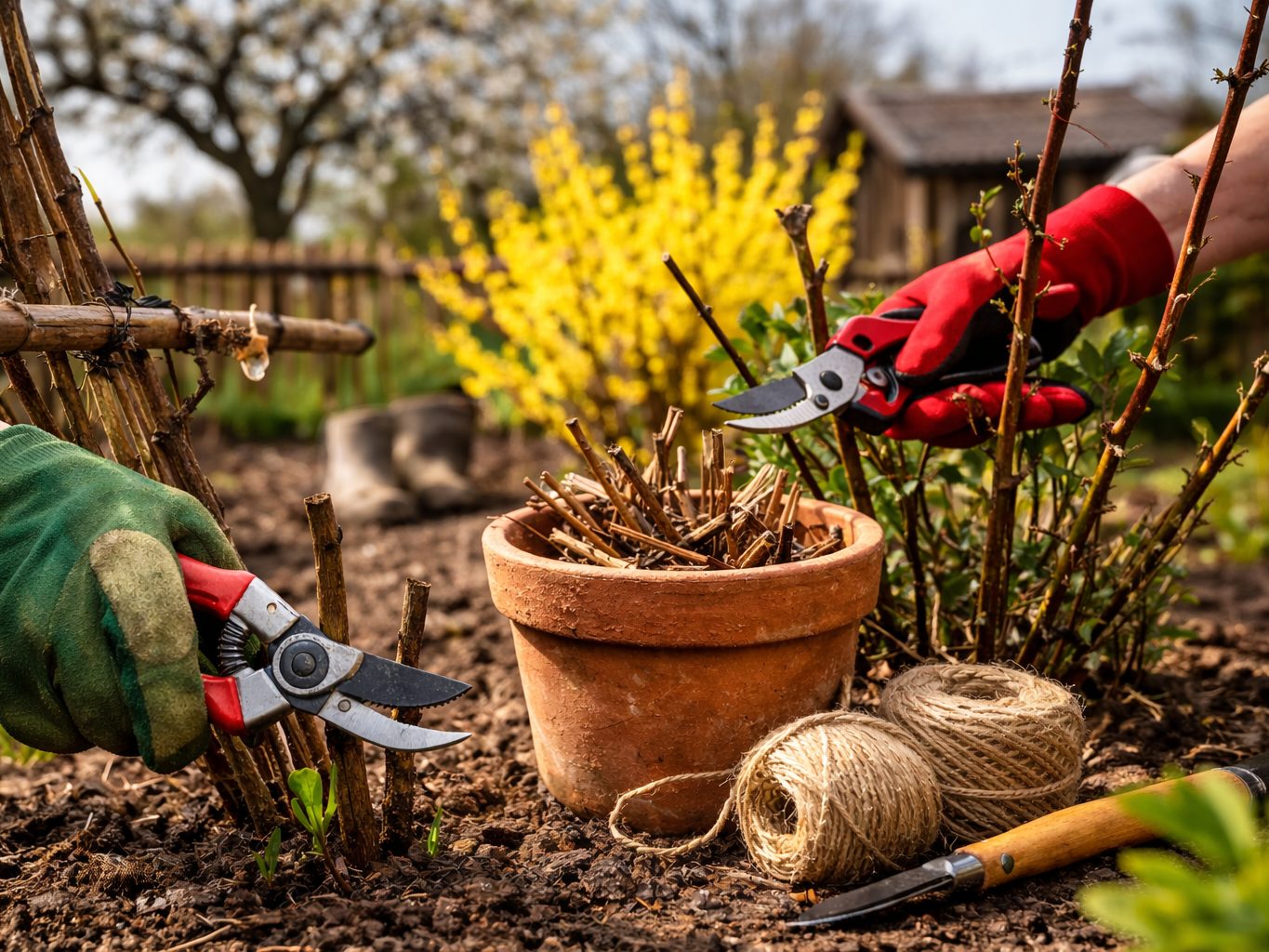 Im März beginnt die wichtigste Schnittphase im Garten – viele Gehölze sollten jetzt vor dem Austrieb zurückgeschnitten werden.