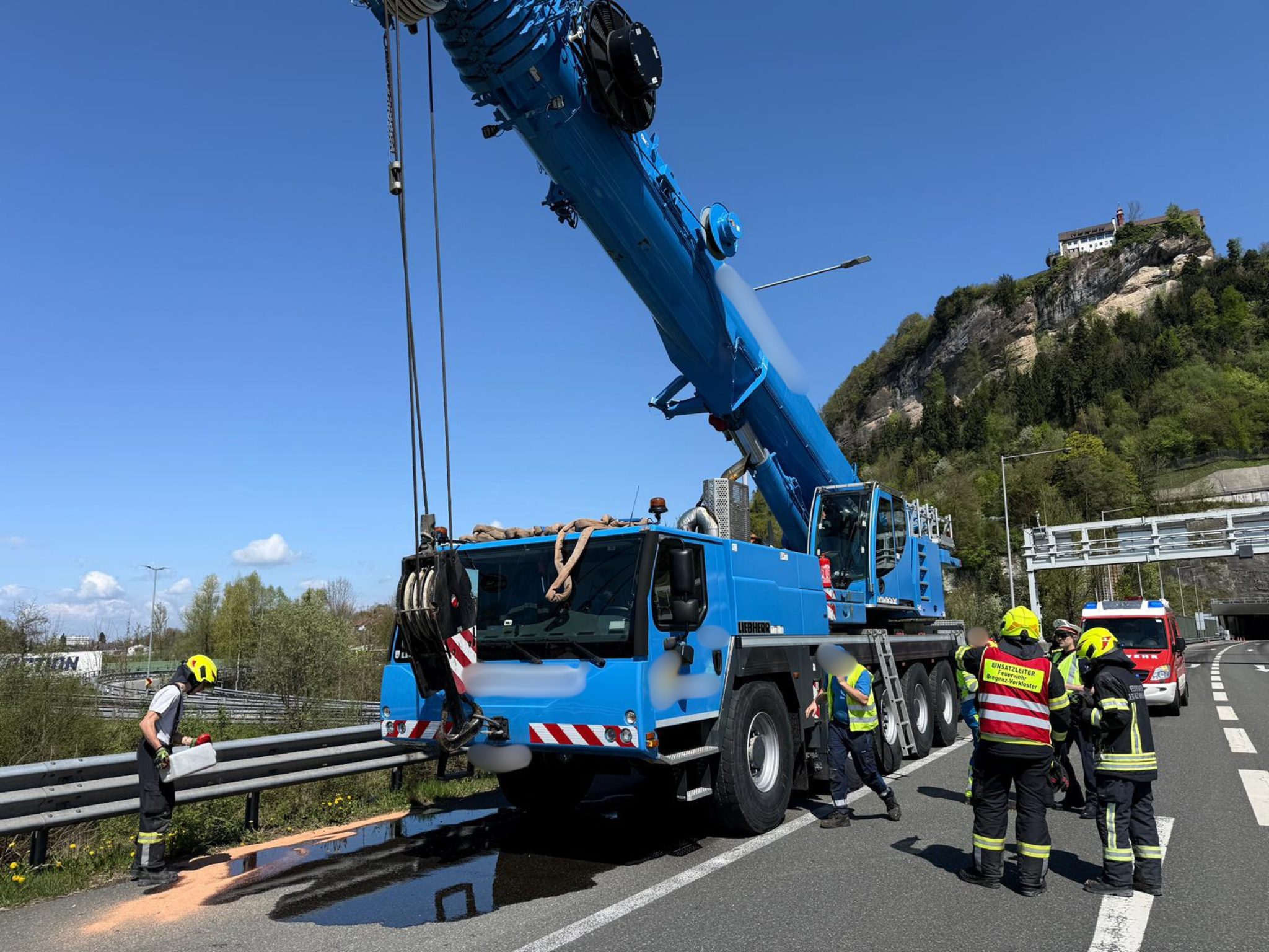 Laut ersten Informationen kam es zu einem Brand auf der A14.