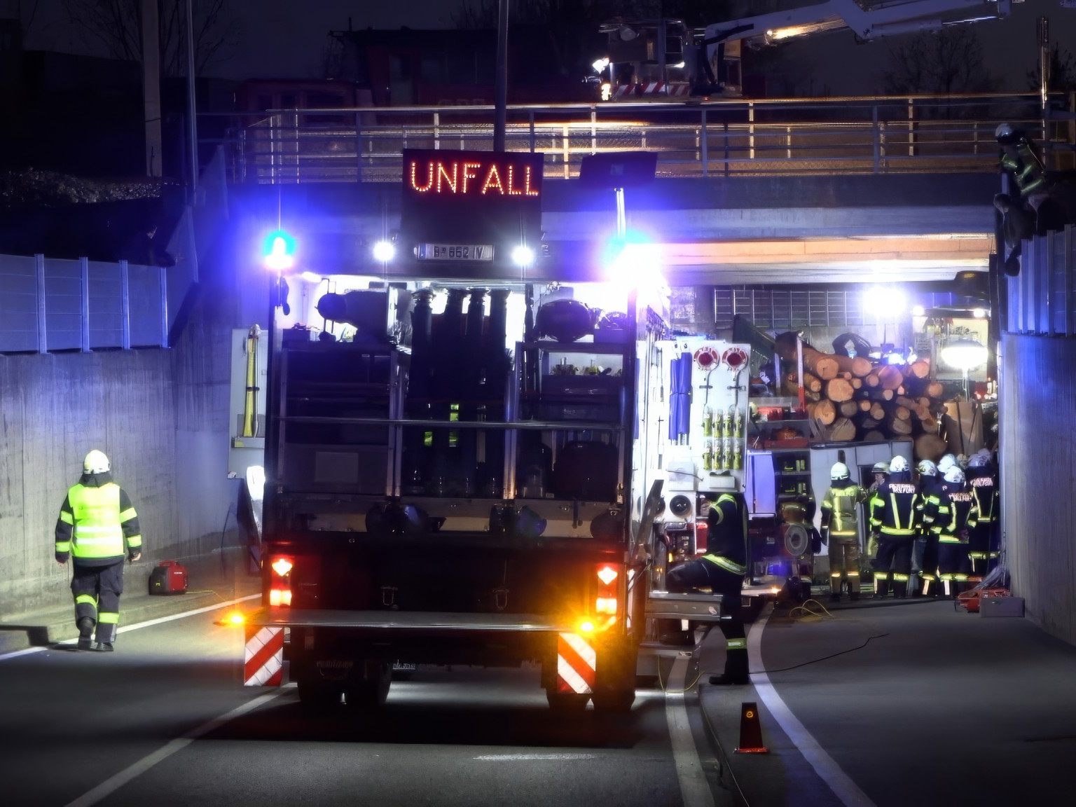 Große Feuerwehrübung in Wolfurt.
