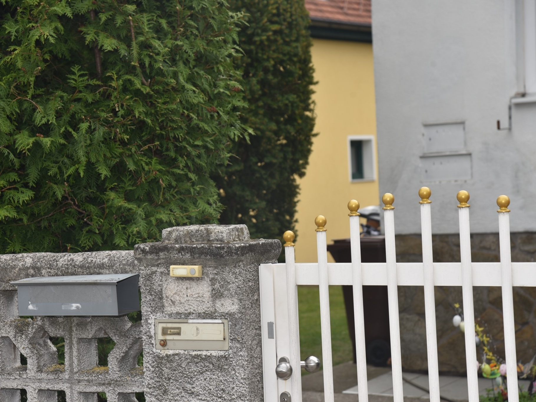 In diesem Garten wurde die Leiche der Frau entdeckt.