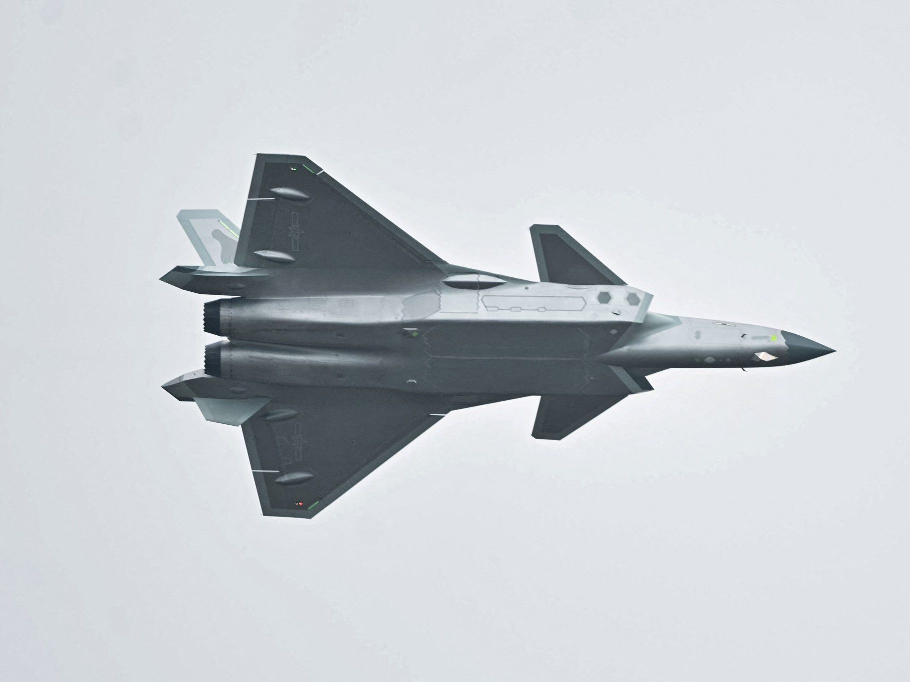 Ein J-20-Jet bei einer Air-Show in China.