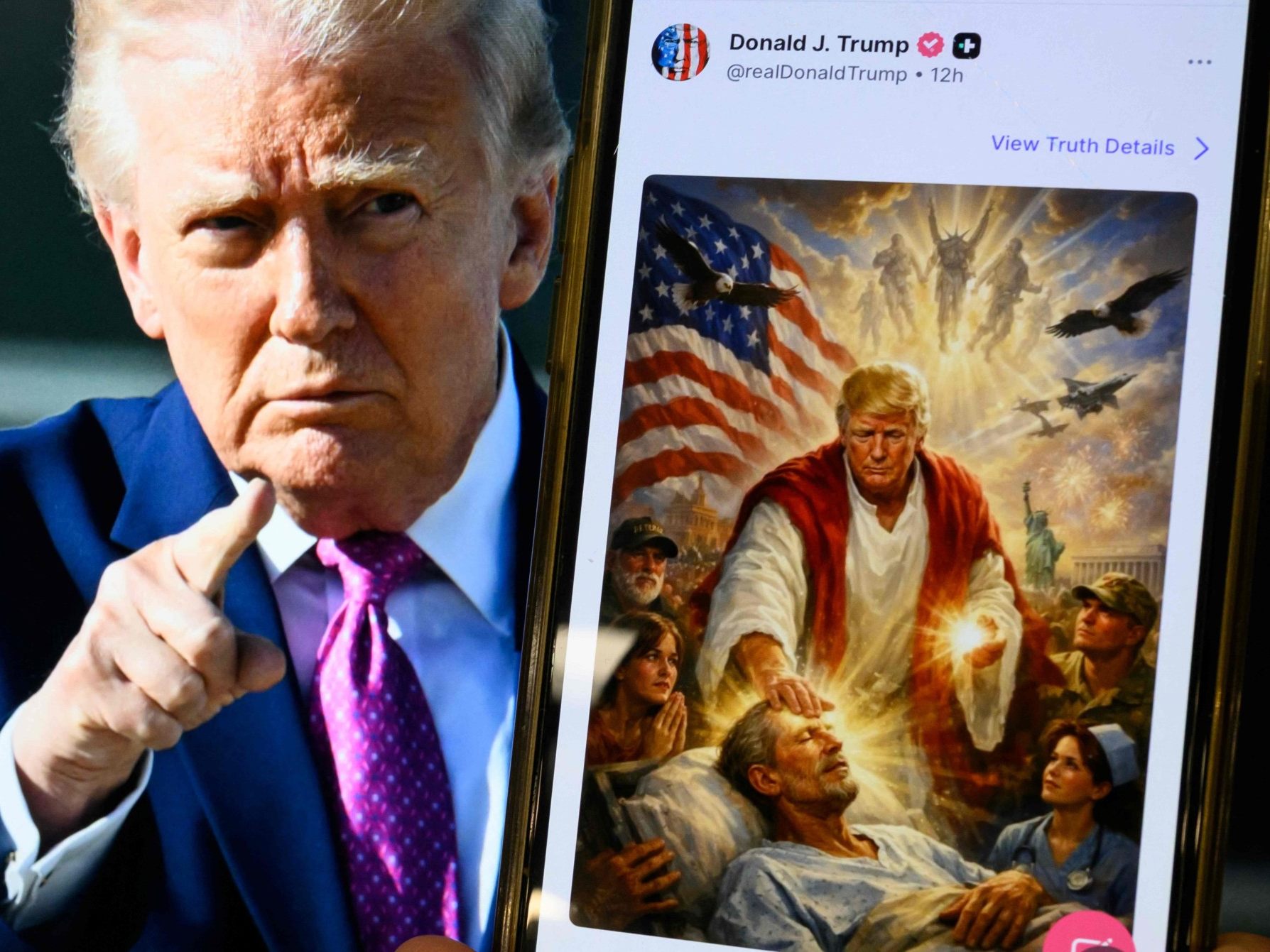 US-Präsident: "Es sollte mich als Arzt darstellen, der Menschen gesund macht."