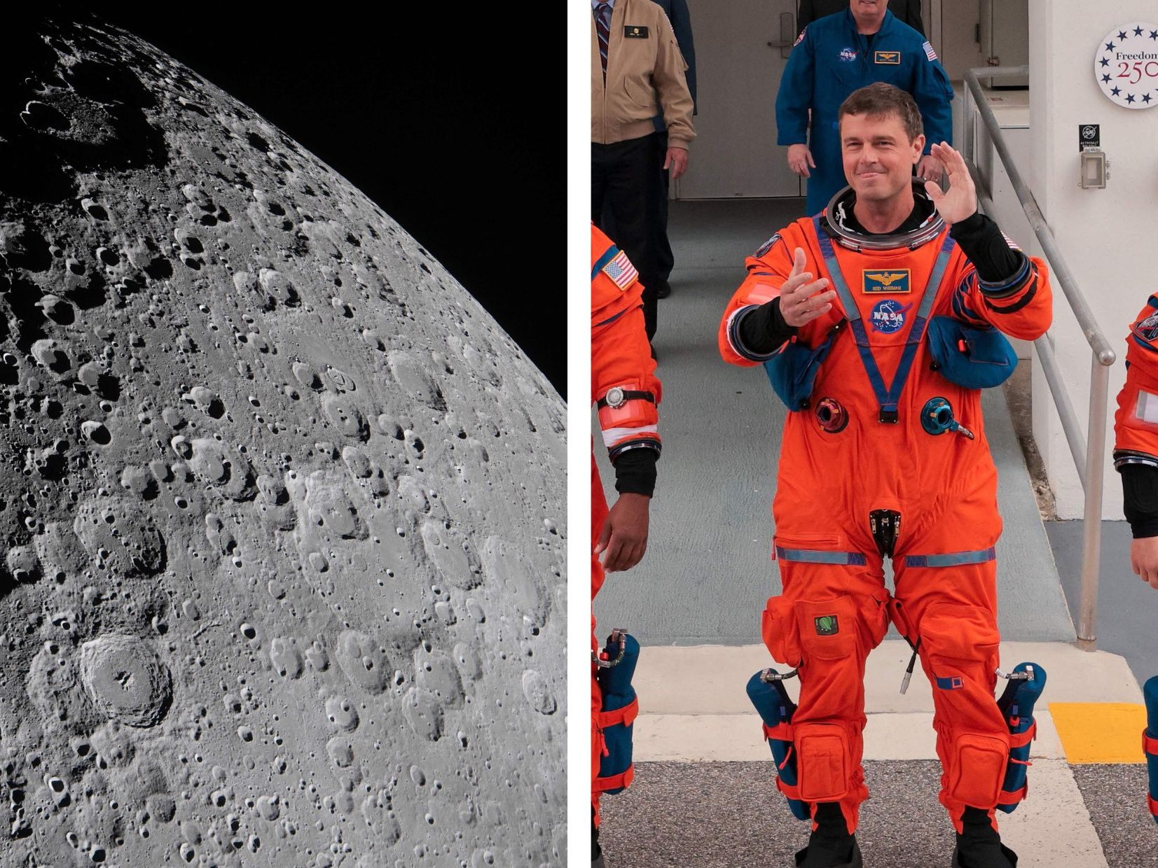 Die Artemis-II-Crew benannte einen Mondkrater nach der 2020 im Alter von 46 Jahren verstorbenen Ehefrau von Kommandant Reid Wiseman.