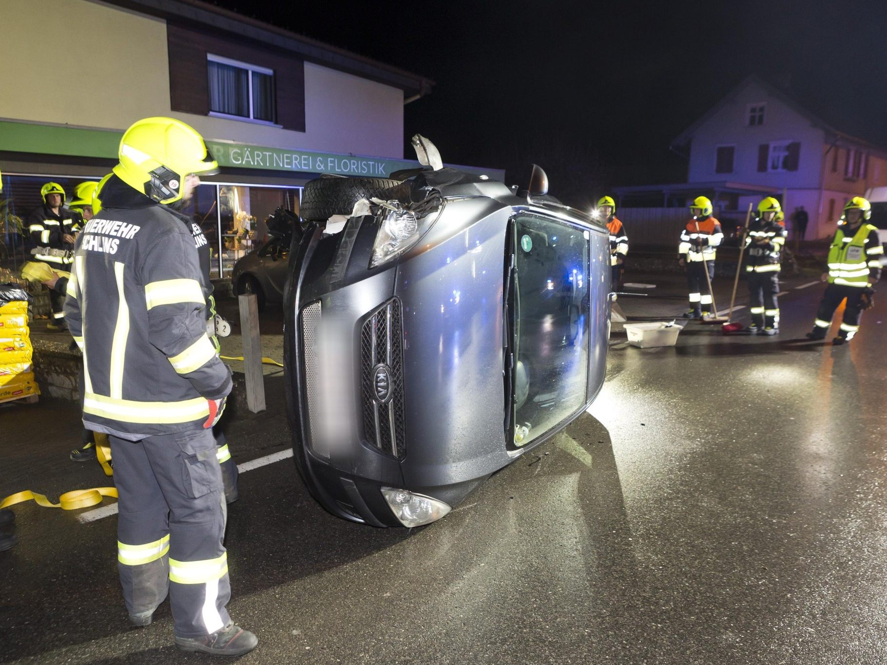 Am Dienstagabend kam es auf der Walgaustraße in Schlins zu einem Verkehrsunfall.