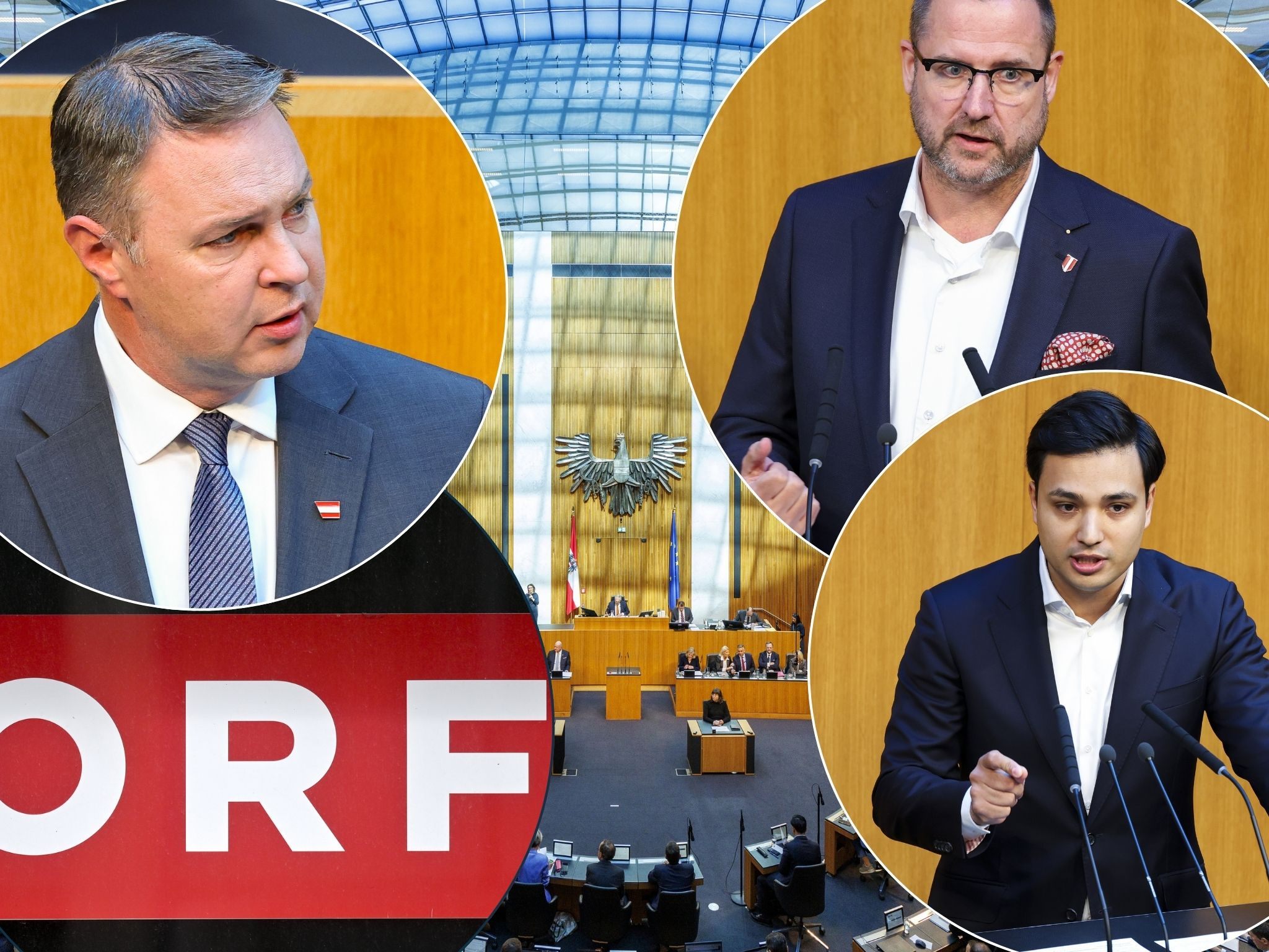 ORF-Debatte führt zu Streit im Nationalrat.