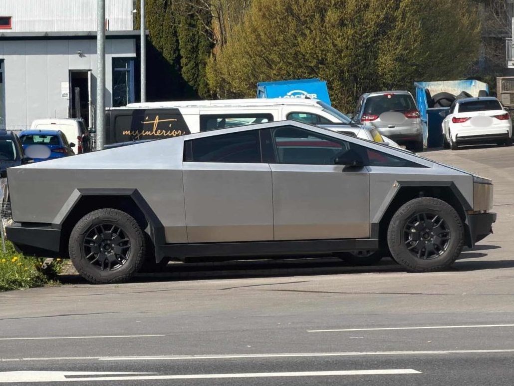 Ein Cybertruck wurde in Dornbirn gesichtet.