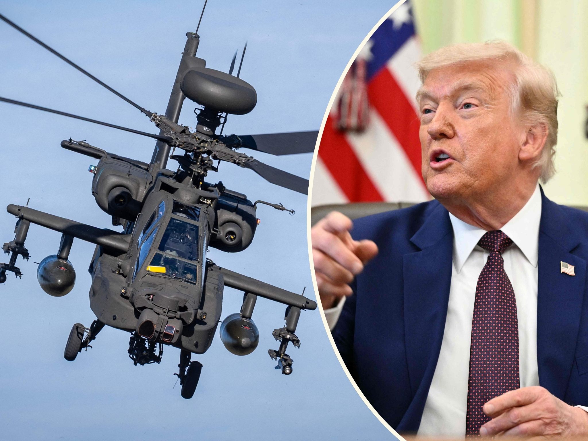 US-Präsident Trump kündigte die Angriffe vorab an