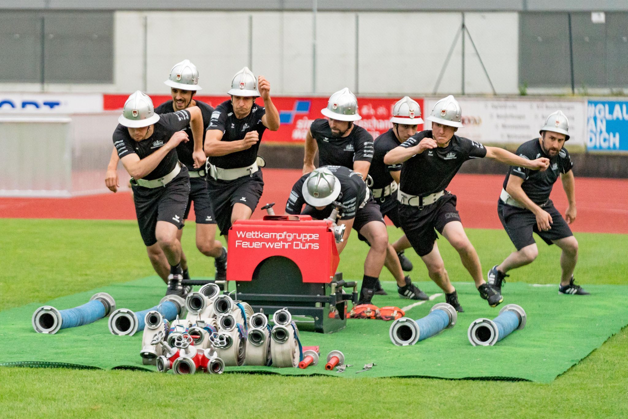 Feuerwehr Düns bei der "Olympiade" in Eisenstadt: "Das ganze Dorf fiebert mit uns mit"