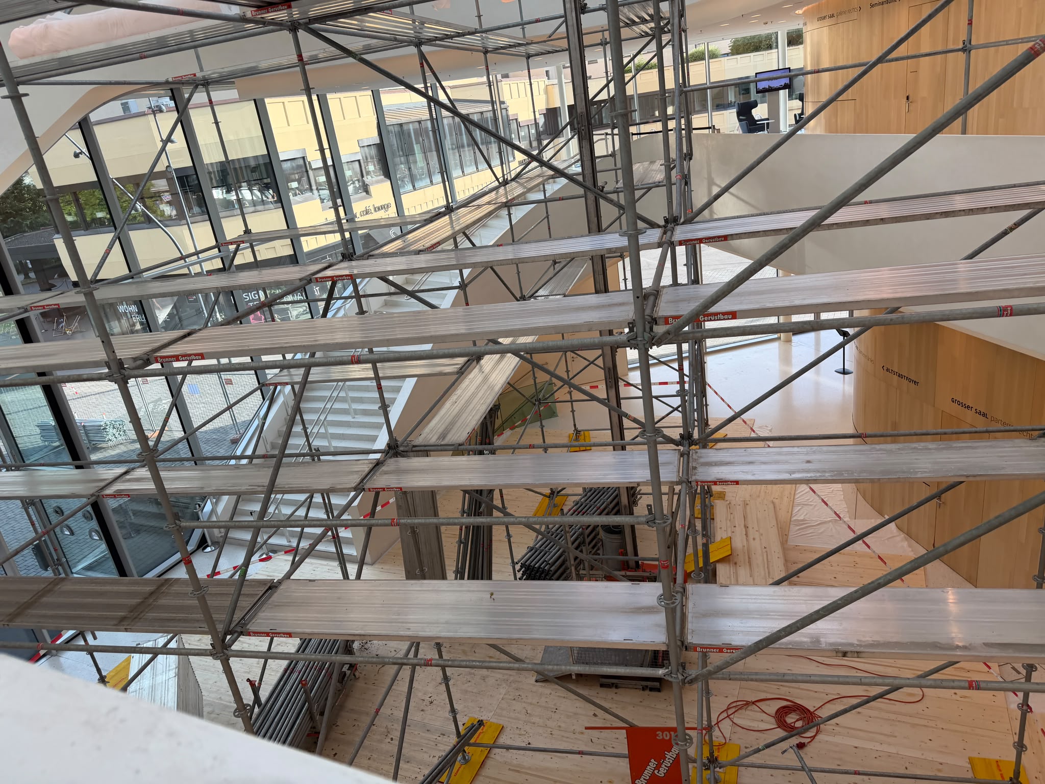 Im Sommer ist das Montforthaus wegen der Baustelle für Publikumsveranstaltungen geschlossen.